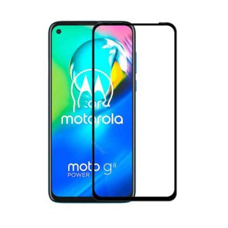 Full cover 3D tvrzené sklo 9H pro Motorola Moto G8 Power černé