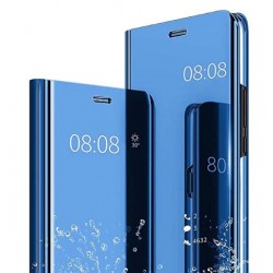 Smart pouzdro Mirror pro Samsung Galaxy A12 modré