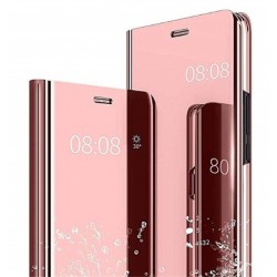 Smart pouzdro Mirror pro Samsung Galaxy S21 FE 5G růžové