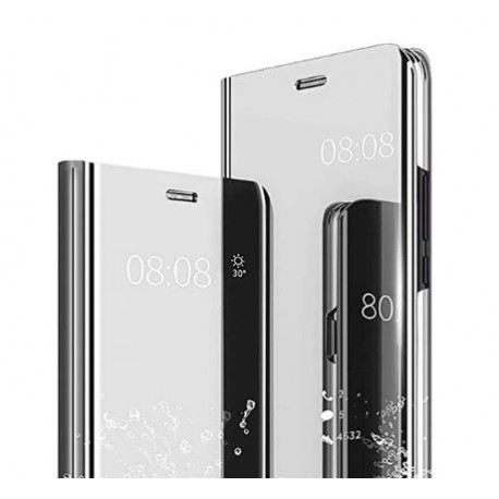 Smart pouzdro Mirror pro Samsung Galaxy M23 5G stříbrné