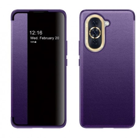 Pouzdro Smart View pro Huawei Nova 10 Pro fialové