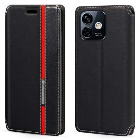 Kožené peněženkové pouzdro pro Ulefone Note 16 Pro černé