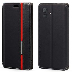 Kožené peněženkové pouzdro pro Cubot Note 50 černé