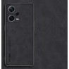 Kožený silikonový kryt pro Xiaomi Redmi Note 12 5G černý