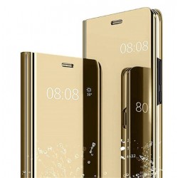 Smart pouzdro Mirror pro Samsung Galaxy S22 5G zlaté