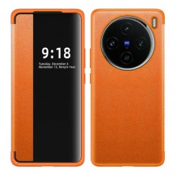 Pouzdro Smart View pro Vivo X100 Pro 5G oranžové