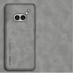 Kožený silikonový kryt pro Nothing Phone (2a) šedý