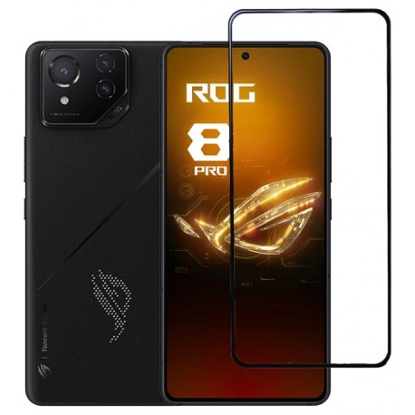 Full cover 3D tvrzené sklo 9H pro Asus ROG Phone 8 černé