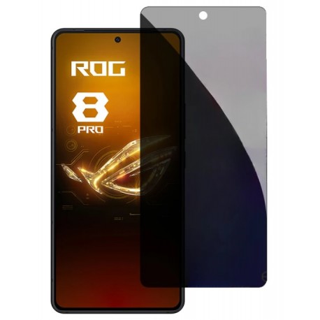 Anti-Spy tvrzené sklo 9H pro Asus ROG Phone 8 černé