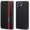 Kožené peněženkové pouzdro pro Ulefone Note 18 Ultra černé