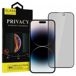 Tvrzené sklo Privacy Glass 9H pro iPhone 16 černé